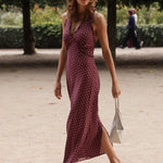 Betina Halter Dress - Polka Dot - Zandra Stone