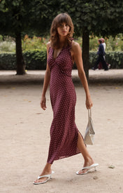 Betina Halter Dress - Polka Dot - Zandra Stone