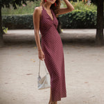 Betina Halter Dress - Polka Dot - Zandra Stone