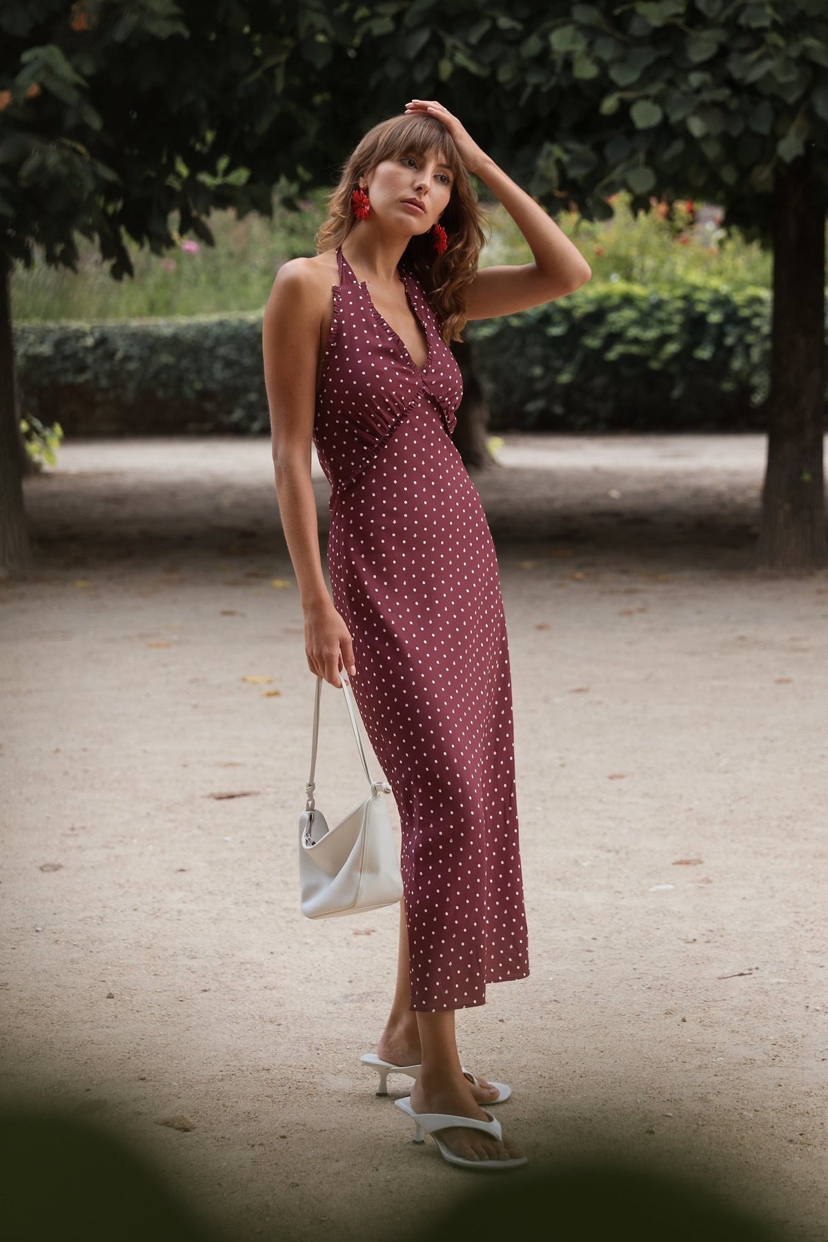 Betina Halter Dress - Polka Dot - Zandra Stone
