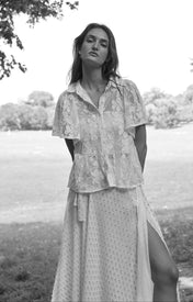 Betts Lace Short Sleeve Shirt - Zandra Stone