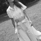 Betts Lace Short Sleeve Shirt - Zandra Stone