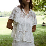 Betts Lace Short Sleeve Shirt - Zandra Stone