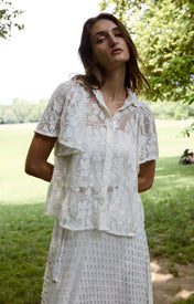 Betts Lace Short Sleeve Shirt - Zandra Stone