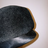 Black Velvet Pill Box Hat - Zandra Stone