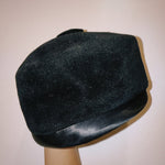 Black Velvet Pill Box Hat - Zandra Stone
