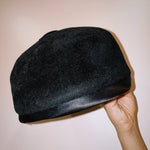 Black Velvet Pill Box Hat - Zandra Stone