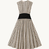 Block Maxi Dress - Plaid - Zandra Stone