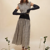 Block Maxi Dress - Plaid - Zandra Stone