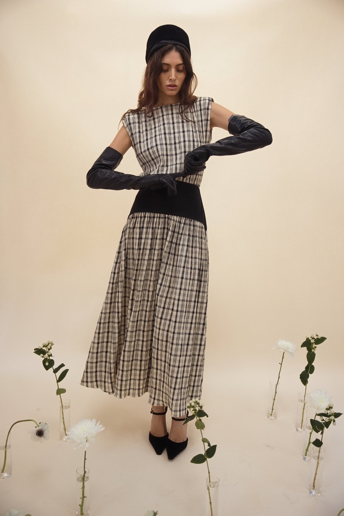 Block Maxi Dress - Plaid - Zandra Stone