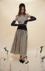 Block Maxi Dress - Plaid - Zandra Stone