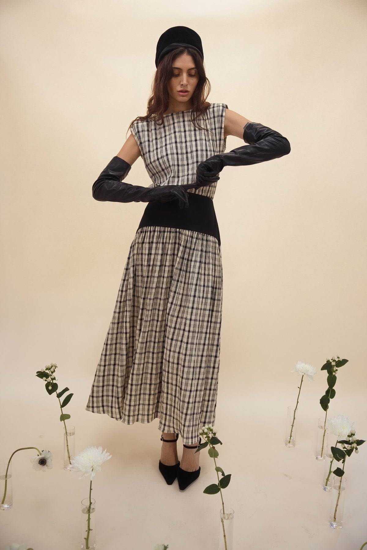Block Maxi Dress - Plaid - Zandra Stone