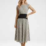 Block Maxi Dress - Plaid - Zandra Stone