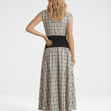 Block Maxi Dress - Plaid - Zandra Stone