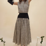 Block Maxi Dress - Plaid - Zandra Stone