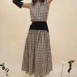 Block Maxi Dress - Plaid - Zandra Stone