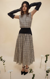 Block Maxi Dress - Plaid - Zandra Stone