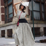 Block Maxi Dress - Plaid - Zandra Stone