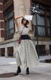 Block Maxi Dress - Plaid - Zandra Stone