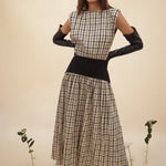Block Maxi Dress - Plaid - Zandra Stone