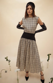 Block Maxi Dress - Plaid - Zandra Stone