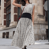 Block Maxi Dress - Plaid - Zandra Stone