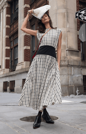 Block Maxi Dress - Plaid - Zandra Stone