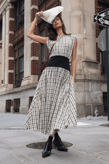 Block Maxi Dress - Plaid