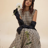 Block Maxi Dress - Plaid - Zandra Stone