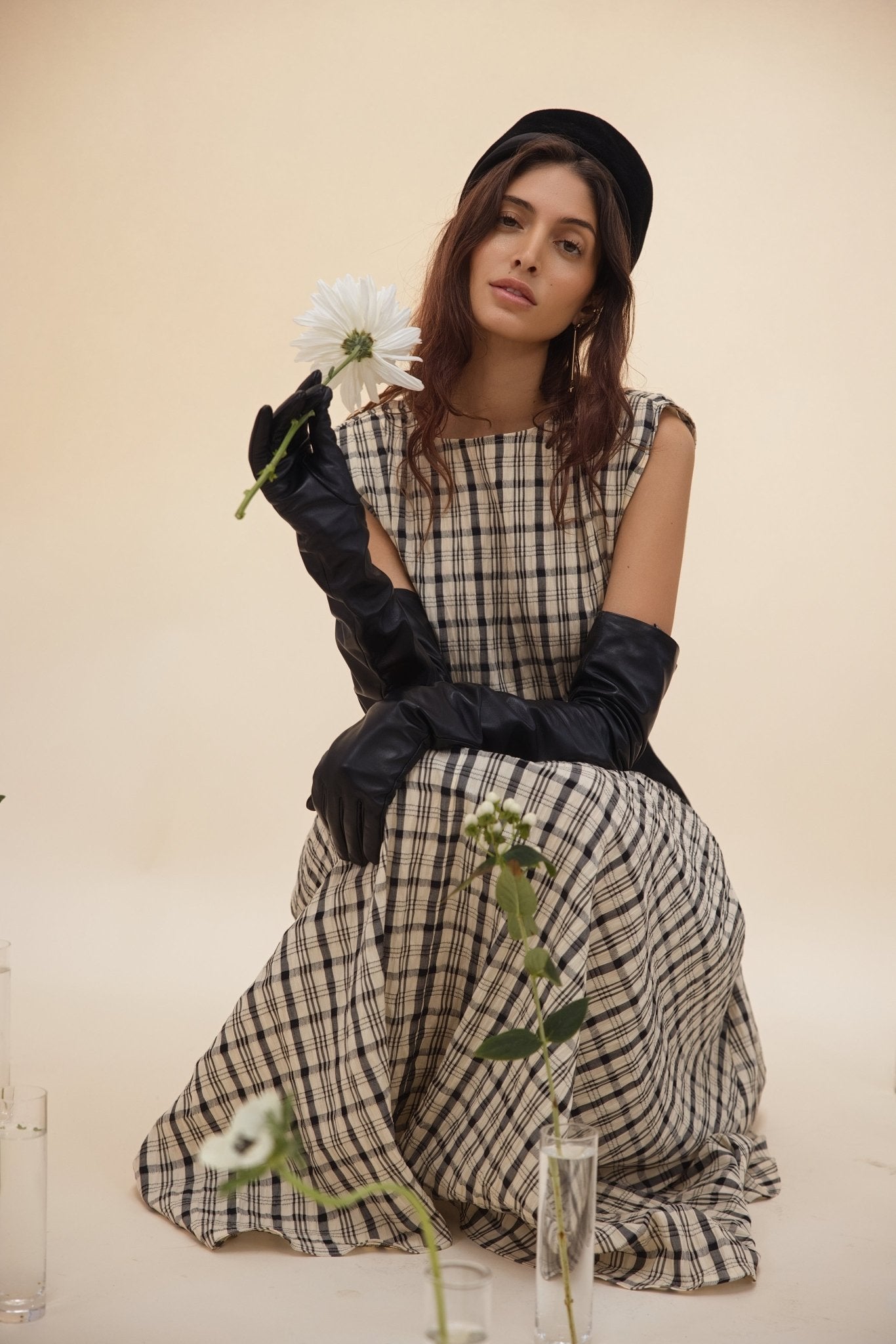 Block Maxi Dress - Plaid - Zandra Stone