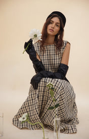 Block Maxi Dress - Plaid - Zandra Stone
