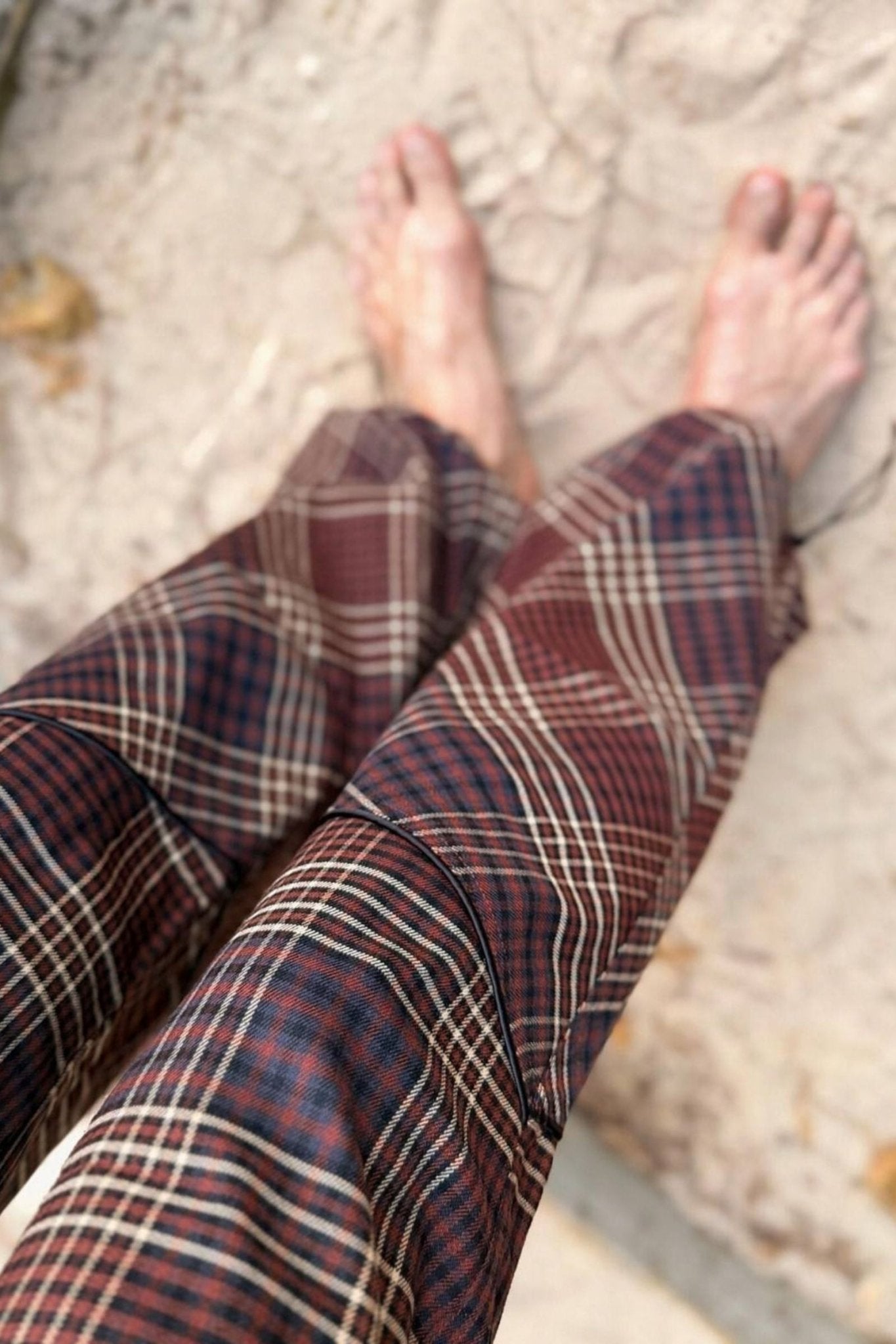 Carmen Cargo Pant Plaid - Zandra Stone