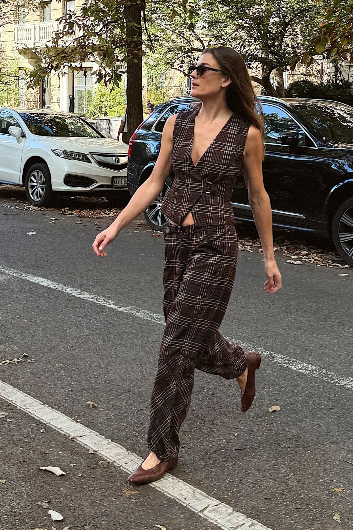 Carmen Cargo Pant Plaid - Zandra Stone