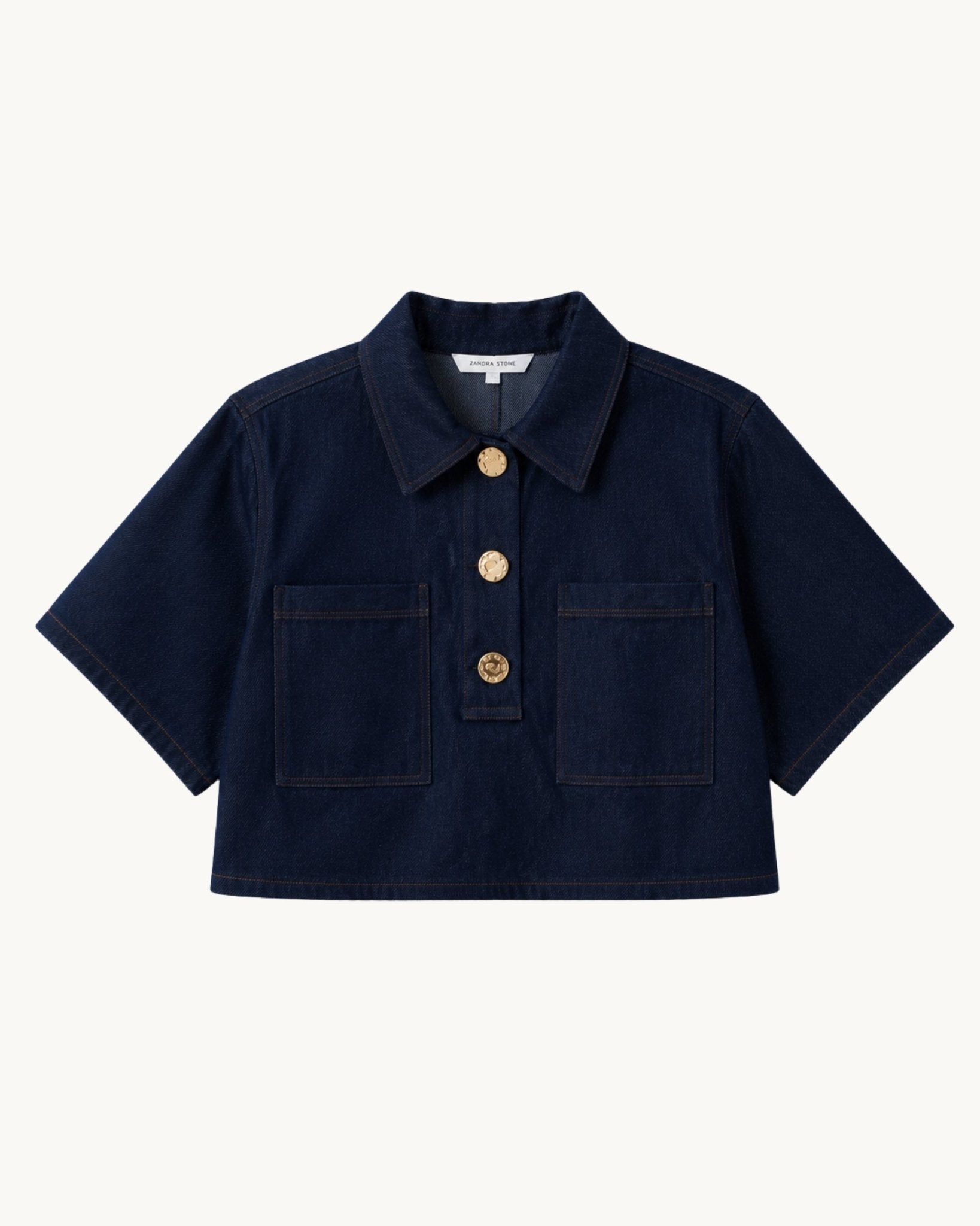 Char Overshirt Denim - Zandra Stone