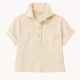 Char Overshirt Denim - Cream - Zandra Stone
