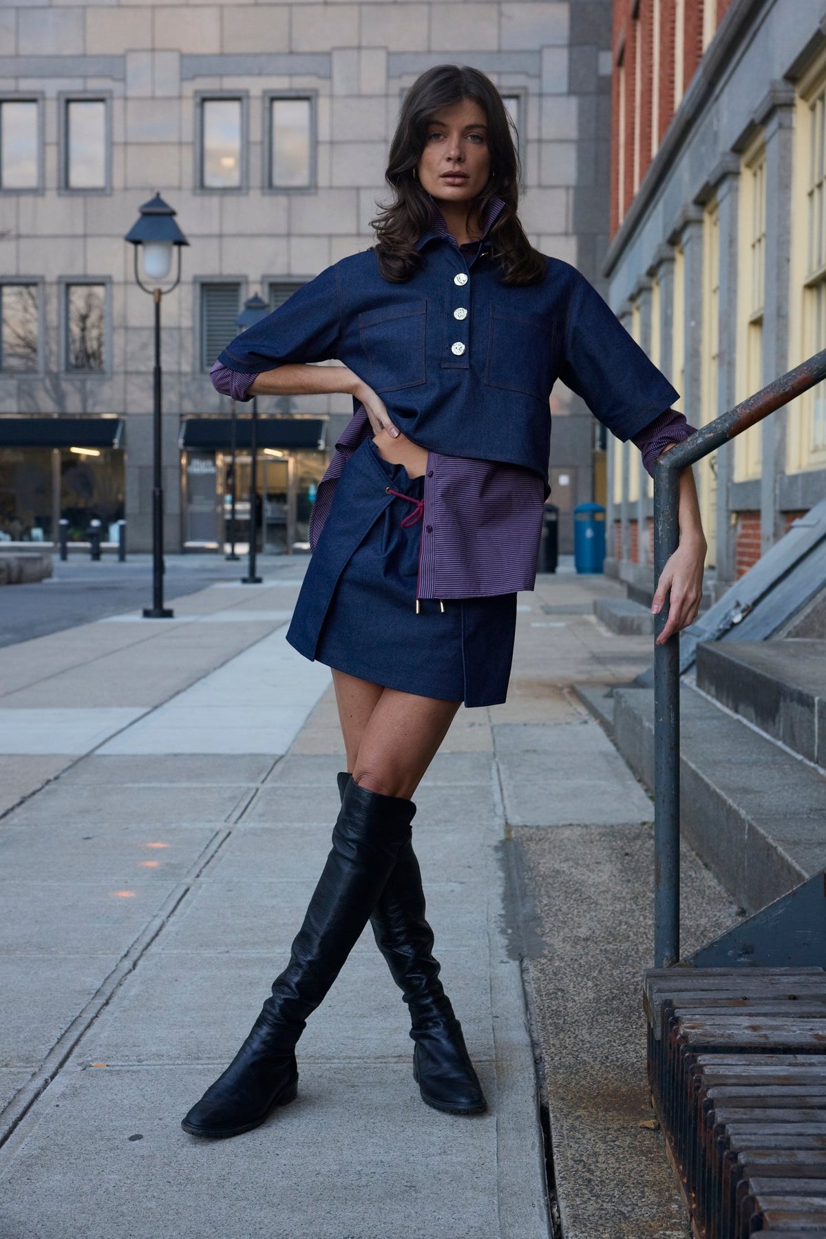 Char Overshirt Denim Shirt - Zandra Stone