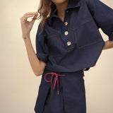 Char Overshirt Denim Shirt - Zandra Stone