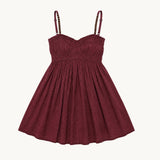 Cher Beaded Maroon Mini Dress - Zandra Stone