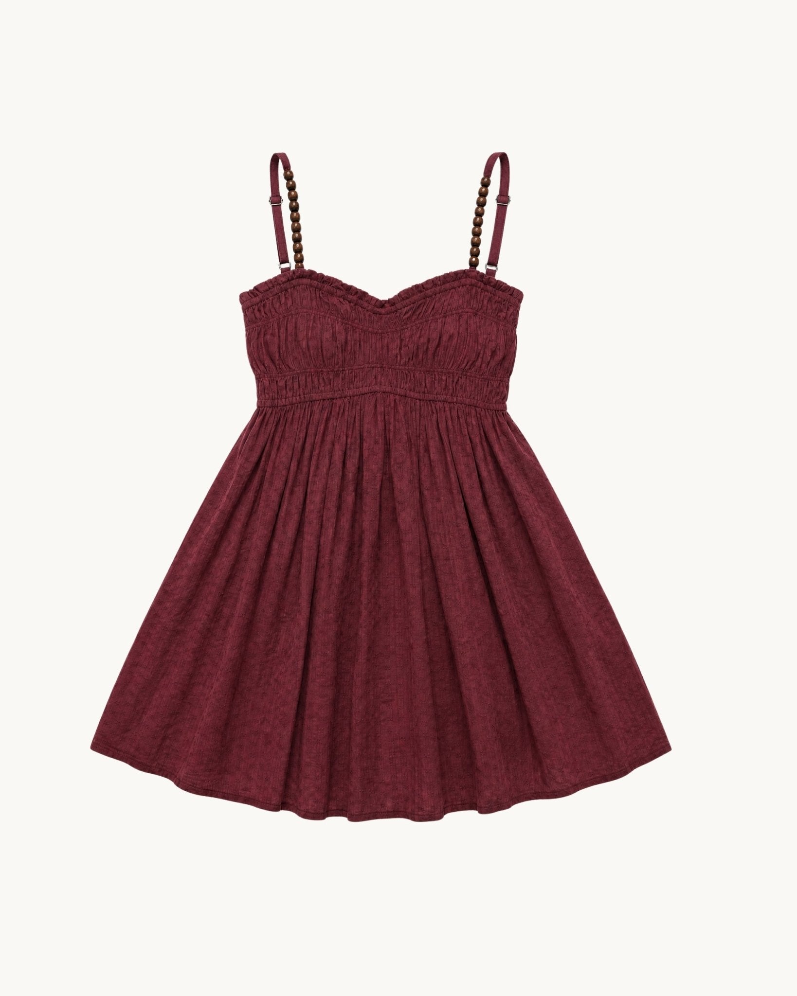 Cher Beaded Maroon Mini Dress - Zandra Stone