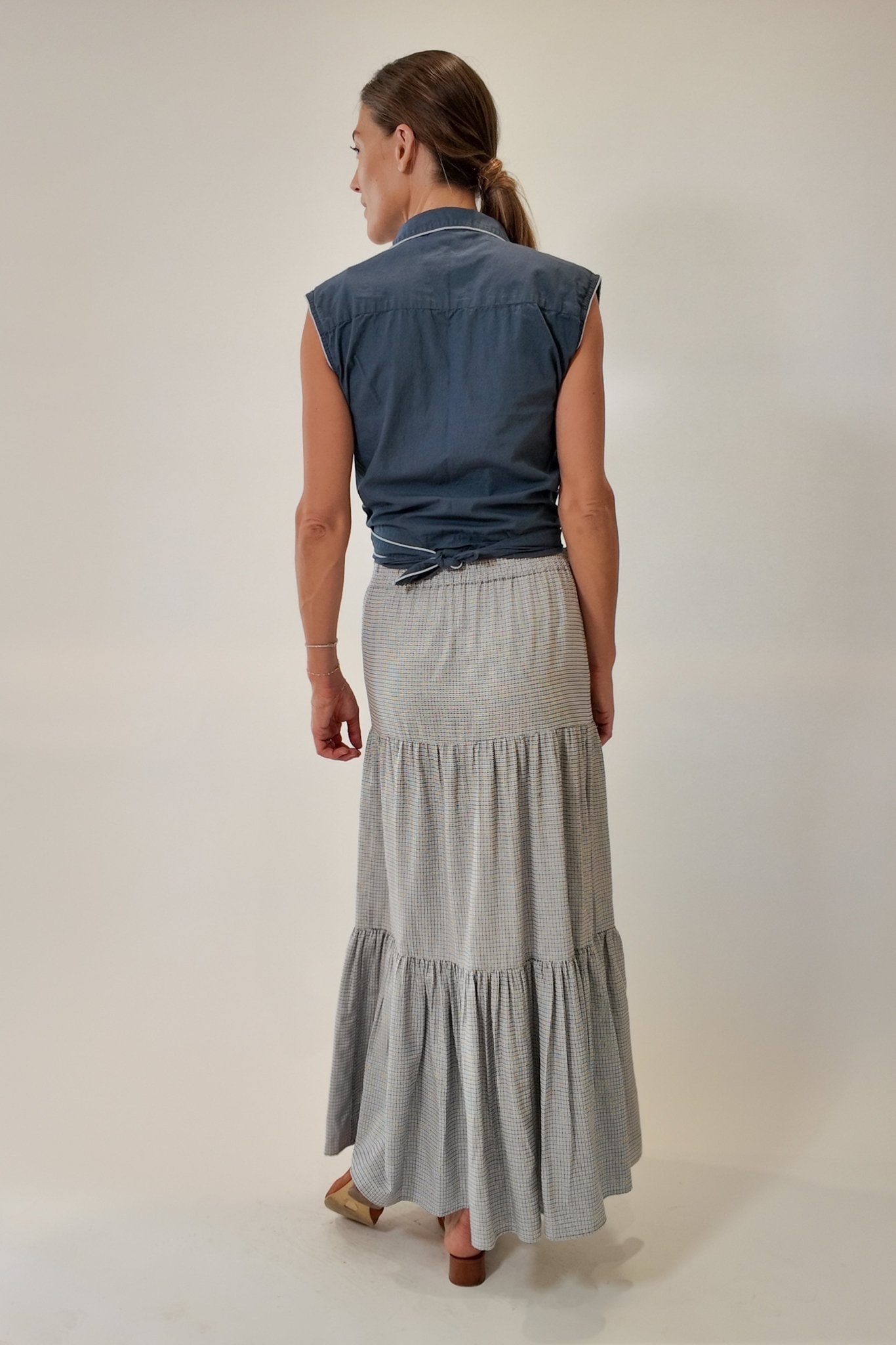 Cisco Sleeveless Wrap Shirt - Zandra Stone