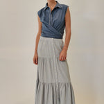 Cisco Sleeveless Wrap Shirt - Zandra Stone
