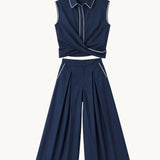 Cisco Sleeveless Wrap Shirt - Zandra Stone