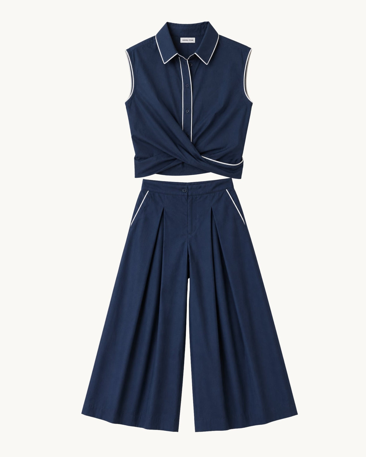 Cisco Sleeveless Wrap Shirt - Zandra Stone