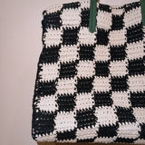 Crochet Bag with leather straps - Zandra Stone