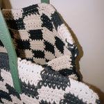 Crochet Bag with leather straps - Zandra Stone