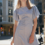 Delphina Ruching Dress - Zandra Stone