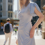 Delphina Ruching Dress - Zandra Stone
