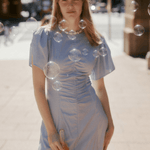 Delphina Ruching Dress - Zandra Stone
