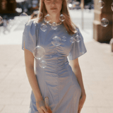 Delphina Ruching Dress - Zandra Stone