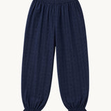 Ethen Balloon Pant Eyelet - Navy - Zandra Stone